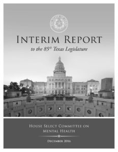 Texas House Mental Health Committee 2016 - Final Report 1