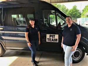 PIT van with Vanessa.Brittany 1