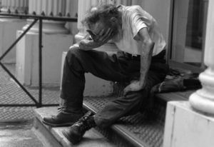 homeless. ben hershey unsplash BW edit
