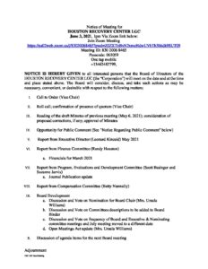 Board Agenda 1