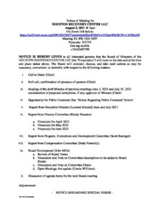 Board Agenda 1