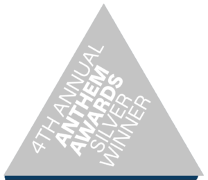 Anthem th silver winner icon w blue background